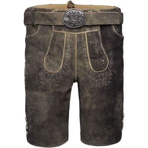 Krüger Buam Klederdracht broek 'Ron'  grijs / kaki