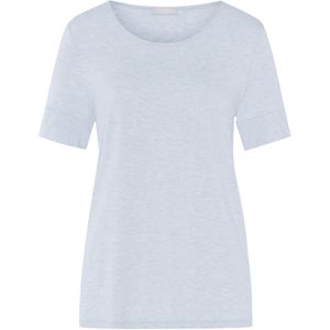Hanro Slaapshirt ' Natural Elegance '  lichtblauw