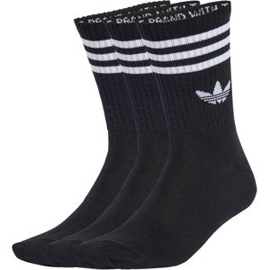 adidas - Mid Cut Crew-sokken - Set van 3 Paar - Zwart - Katoenmix