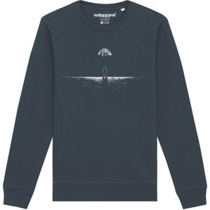 Watapparel Sweatshirt ' Lost in space '  antraciet / offwhite