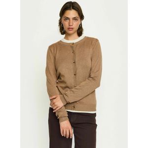 Soft Rebels Gebreid vest 'SRMarla'  bruin