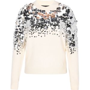 faina Trui  zilver / offwhite