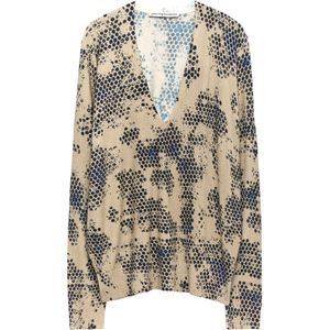 Adolfo Dominguez Shirt  beige / zwart