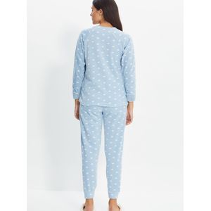 Trendyol Pyjama  duifblauw / wit