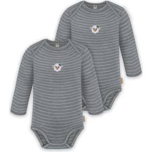 normani Rompertje/body 'Auckland'  nude / grijs / wit