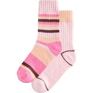 Next Sokken  donkergrijs / pasteloranje / pastelroze / lichtroze
