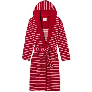 SCHIESSER Badjas kort 'Feather Terry'  rood / wit