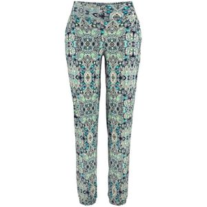 Zomerbroek - Marine - Jersey - Etnische Print - Steekzakken
