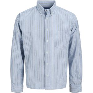 Jack & Jones Junior Overhemd 'JORTHEO'  blauw / zwart