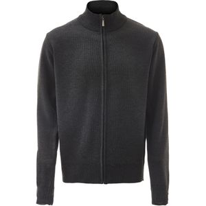 fernell Gebreid vest  donkergrijs