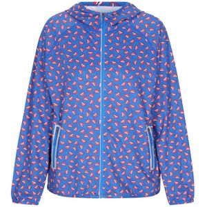 swirly Tussenjas  blauw / rood / zwart / wit