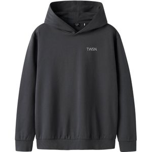 TWO SOON Sweatshirt  donkergrijs / wit