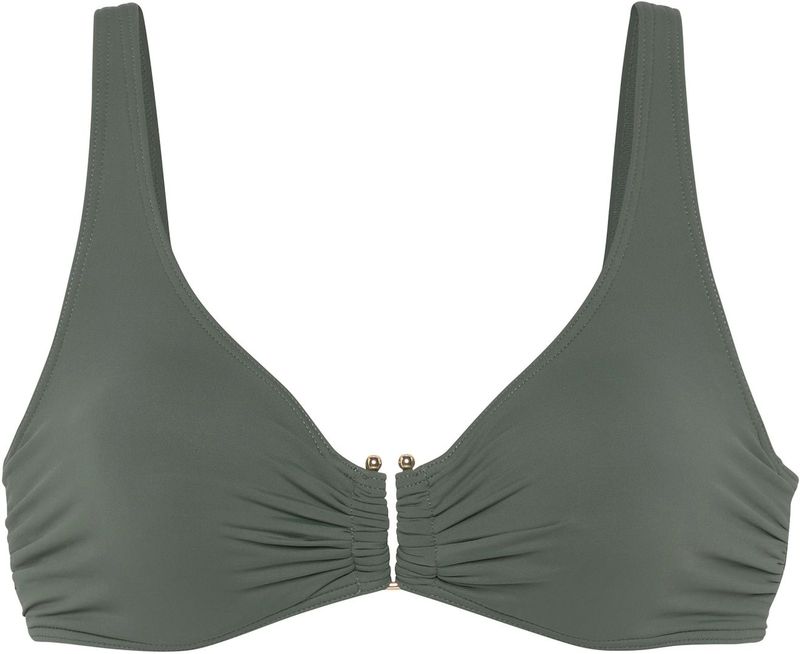 Look - Beugelbikini - Olijf - Microvezel - Met Sluiting Achter