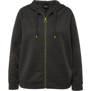 Ulla Popken Sweatvest  limoen / grafiet