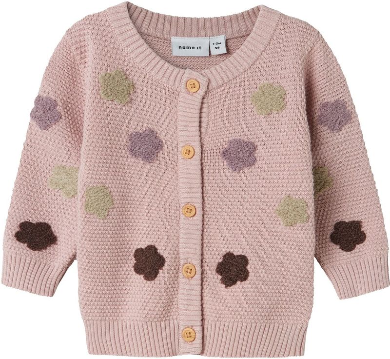 Biologisch Katoen - Gebreid Vest - Gebreide Cardigan - Ronde Hals - Lange Mouwen