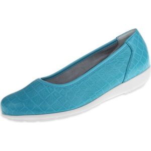 Natural Feet Ballerina 'Catharina'  turquoise / wit