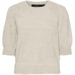 Vmalina - Pullover - Gebreide Pullover - O-hals - 2/4 Mouwen - Volumineuze Mouwen