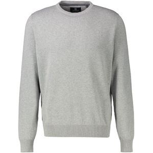 Gebreide Trui - Platinum Grey Melange - 100% Katoen