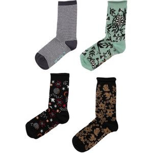 Seasalt Cornwall Sokken 'Arty'  marine / mintgroen / zwart / wit