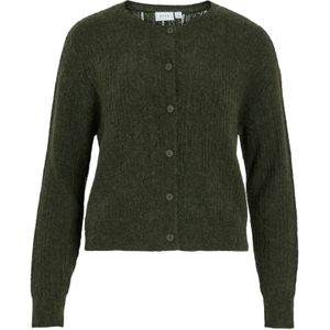 VILA Gebreid vest 'VIPretty'  donkergroen