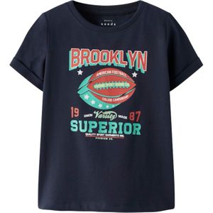 NAME IT Shirt 'NMMVUX'  navy / aqua / knalrood