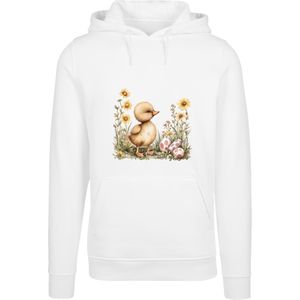 F4NT4STIC Sweatshirt 'Niedliche Enten Ostereier'  gemengde kleuren / wit