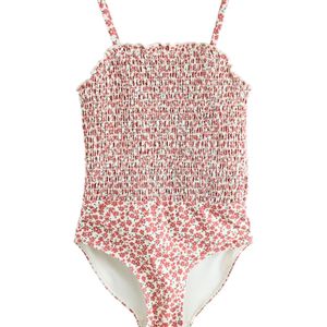 Next Badpak  groen / roestrood / wit