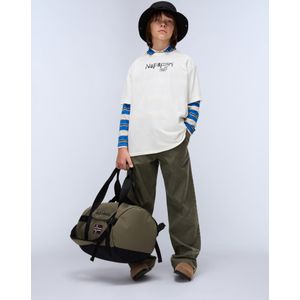 NAPAPIJRI Shirt 'Primiero'  grijs / wit