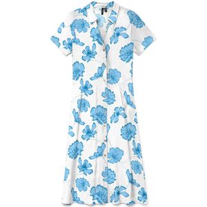 VERO MODA Blousejurk 'VMJOSIE'  blauw / lichtblauw / wit