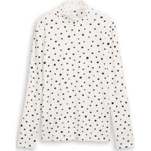 TOM TAILOR DENIM Shirt  zwart / wit