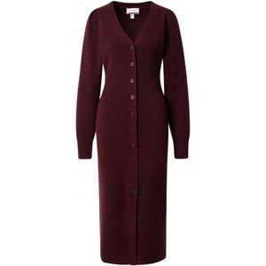 & Other Stories Gebreide jurk  wijnrood