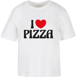 Miss Tee Shirt 'Pizza Love'  rood / zwart / wit