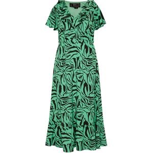 faina Jurk 'Caneva'  grasgroen / zwart