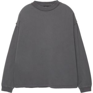 Pull&Bear Shirt  donkergrijs