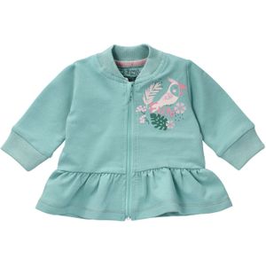 NINI Sweatvest 'Dschungel'  cyaan blauw / donkergroen / rosa / poederroze