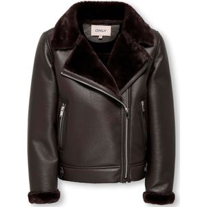 ONLY GIRLS Winterjas 'KOGStarry'  donkerbruin
