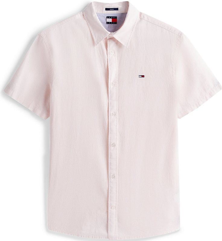 Tommy Jeans - Regular Fit - Vrijetijdsoverhemd - All-over Motief - Katoen en Linnen