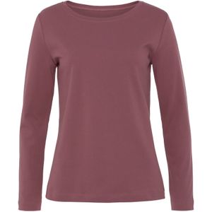 Vivance - Shirt - Bessenrood/Navy - Lange Mouwen - Set van 2 - Van Puur Katoen - Licht Verwarmende Interlock Kwaliteit