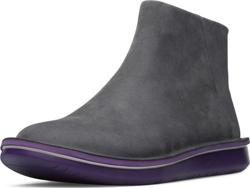 Camper - Formiga - Enkellaarsjes - Zwart - Leren - Lichtgewicht EVA-loopzool