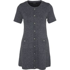 Vero Moda Petite Gebreide jurk 'VMJOHANNA'  grijs gemêleerd