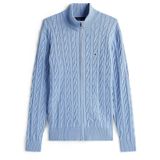 TOMMY HILFIGER - Trui - Lichtblauw - Katoen - Lange Mouw