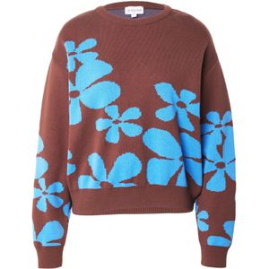 mazine Trui  azuur / bruin