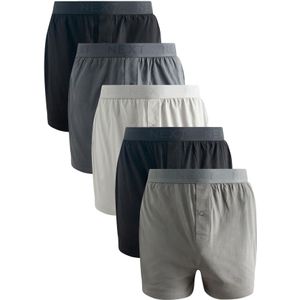Next Boxershorts  donkerblauw / grijs / lichtgrijs / zwart / wit