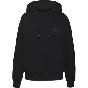 Buffalo - Capuchontrui - Zwart - Met Contrasterend Stiksel en Zijzakken