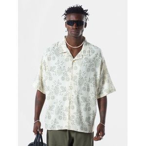 VAMOS CLO Overhemd 'Visalia'  crème / kaki
