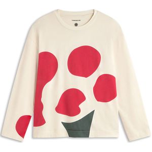 Thinking MU Shirt  beige / donkergroen / rood