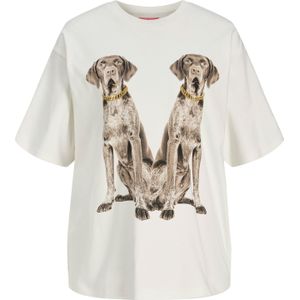 JJXX Shirt 'JXOLIVIA'  goud / donkergrijs / offwhite