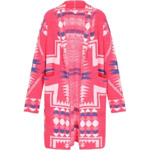 IZIA Gebreid vest  gemengde kleuren / fuchsia