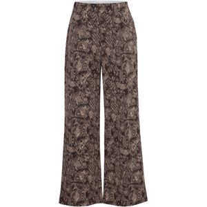 ICHI Broek 'IHKate'  brokaat / donkerbruin