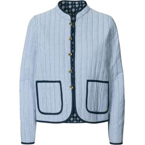 Noa Noa Tussenjas  donkerblauw / wit